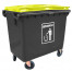 TEMPAT SAMPAH / DUSTBIN 660L WITH YELLOW LID TEMPAT SAMPAH / DUSTBIN 660L WITH YELLOW LID