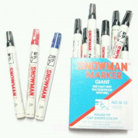 Spidol G12 Permanent Snowman Hitam G 12 / Marker Permanen no-image