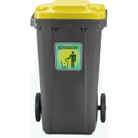 TEMPAT SAMPAH / DUSTBIN NEW ECO 240L WITH YELLOW LID no-image
