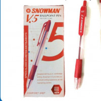 Pulpen Snowman V.5 Ballpoint Pen - Merah no-image