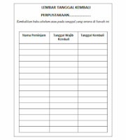 Cetak Kartu Slip Tanggal Kembali no-image