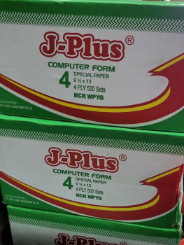 Kertas Continous Form J-Plus 4 play HVS 9 1/2 x 13
