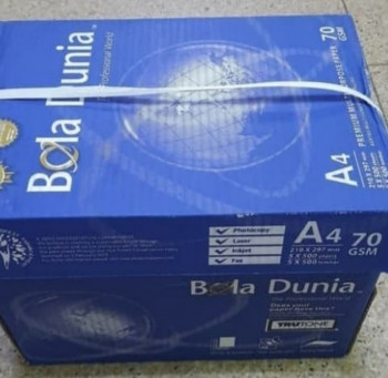 bola dunia kertas hvs kwarto A4 70 gsm