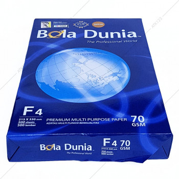 Kertas Folio Bola Dunia A. (F4) 70 gsm
