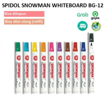 SPIDOL NON SNOWMAN G-12 HITAM ,BIRU,MERAH