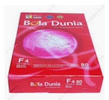 15. Kertas HVS F4, Bola Dunia, 80 grm