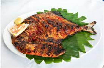 Ikan Cepa Sedang Bakar