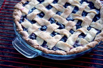 Pie Bluberry Pyrex
