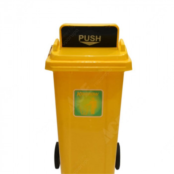 Tempat Sampah Plastik Krisbow 120 Ltr Push Cover Lid
