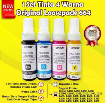 Tinta Printer Epson L565 Warna (3 Warna)