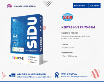 Kertas Sidu F4 70gr