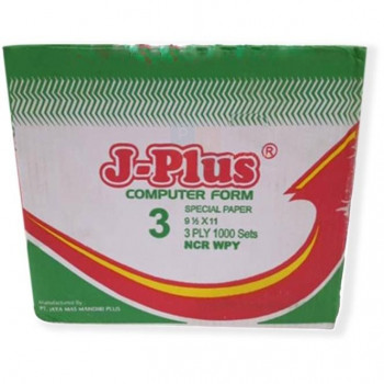 J-Plus Continous Form 9 1/2 x 11 Ncr   3 Ply 1000 Sets