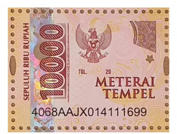 Materai Tempel 10000