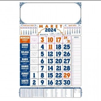 cetak kalender