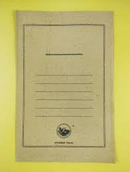 map kertas warna kuning